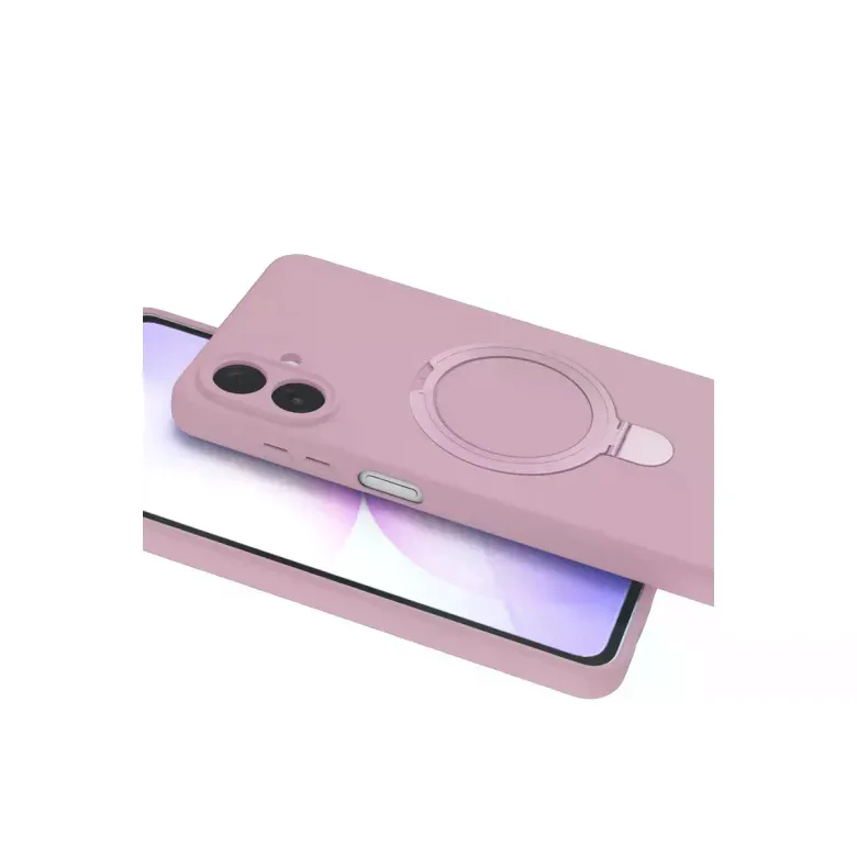 Samsung Galaxy A07 4g Regal Magsafe Standlı Kapak - Açık Pembe