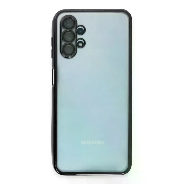 Samsung Galaxy A13 4g Kılıf Razer Lensli Silikon - Siyah