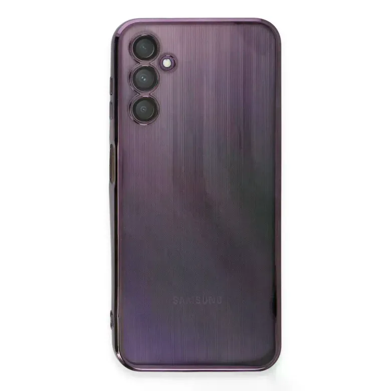 Samsung Galaxy A14 4g Kılıf Razer Lensli Silikon - Mor