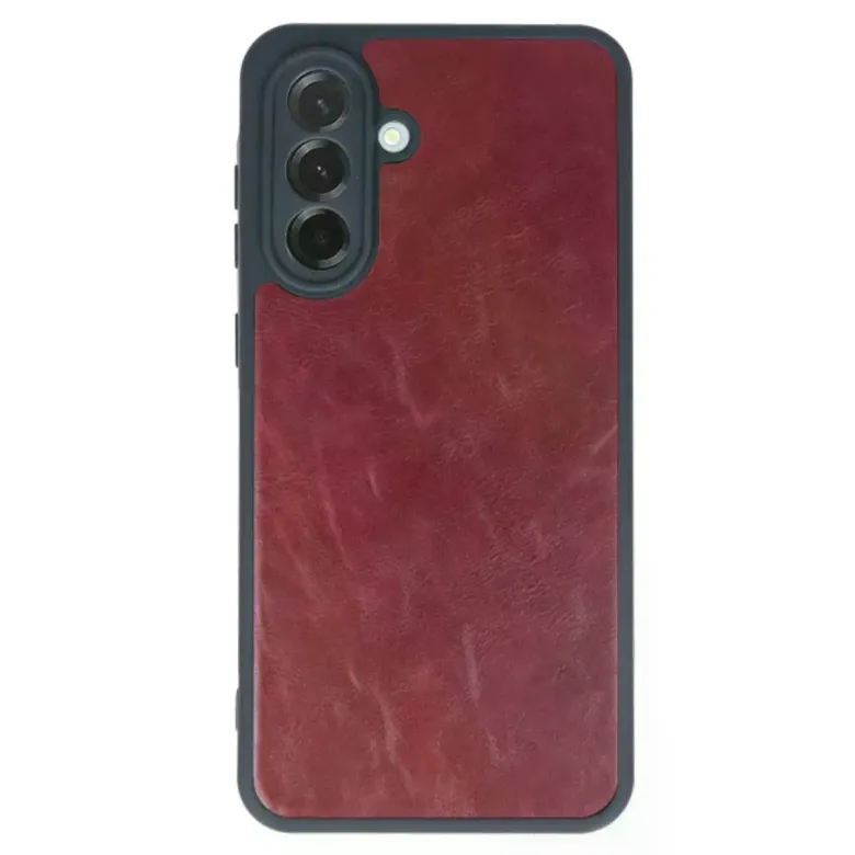 Samsung Galaxy A15 4g Kılıf Aras Deri Kapak - Bordo