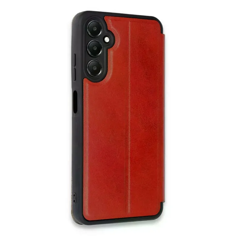 Samsung Galaxy A15 4g Kılıf Flip Cover - Kırmızı