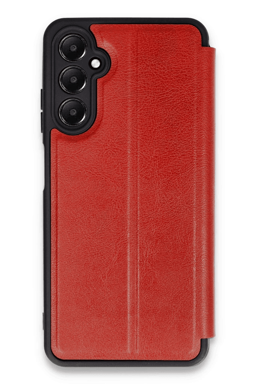 Samsung Galaxy A15 4G Kılıf Flip Cover - Kırmızı