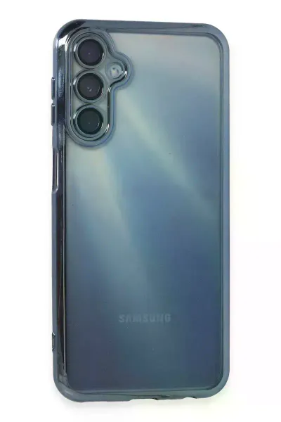 Samsung Galaxy A15 4G Kılıf Razer Lensli Silikon - Açık Mavi