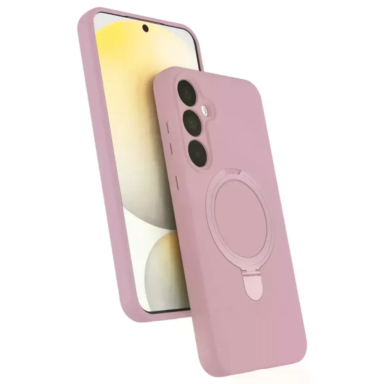 Samsung Galaxy A15 4g Regal Magsafe Standlı Kapak - Açık Pembe
