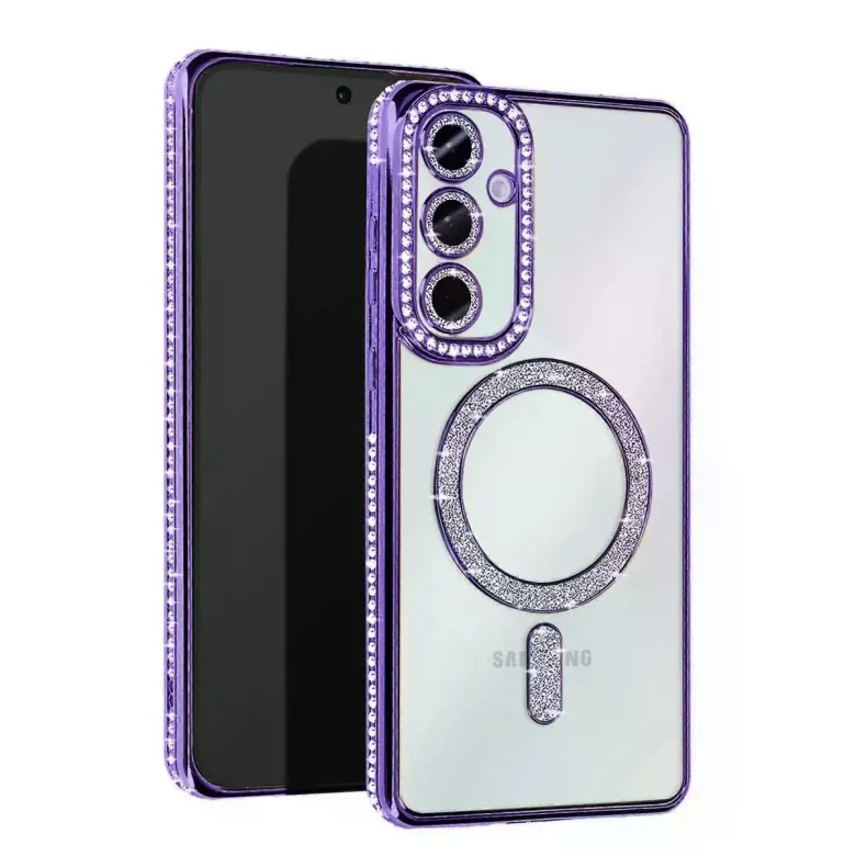 Samsung Galaxy A16 5g Joke Simli Magneticsafe Kılıf - Derin Mor