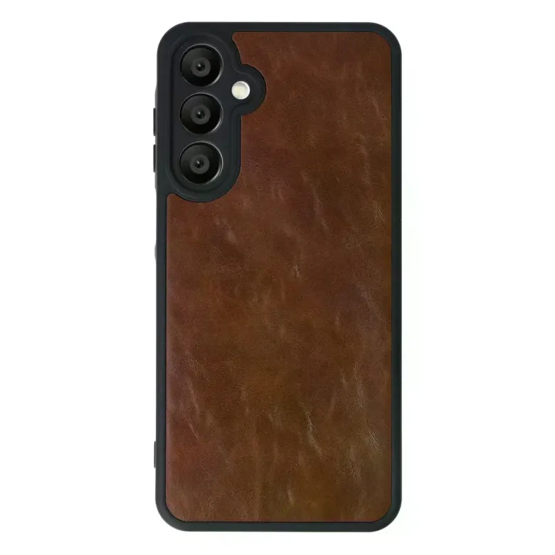 Samsung Galaxy A16 5g Kılıf Aras Deri Kapak - Taba
