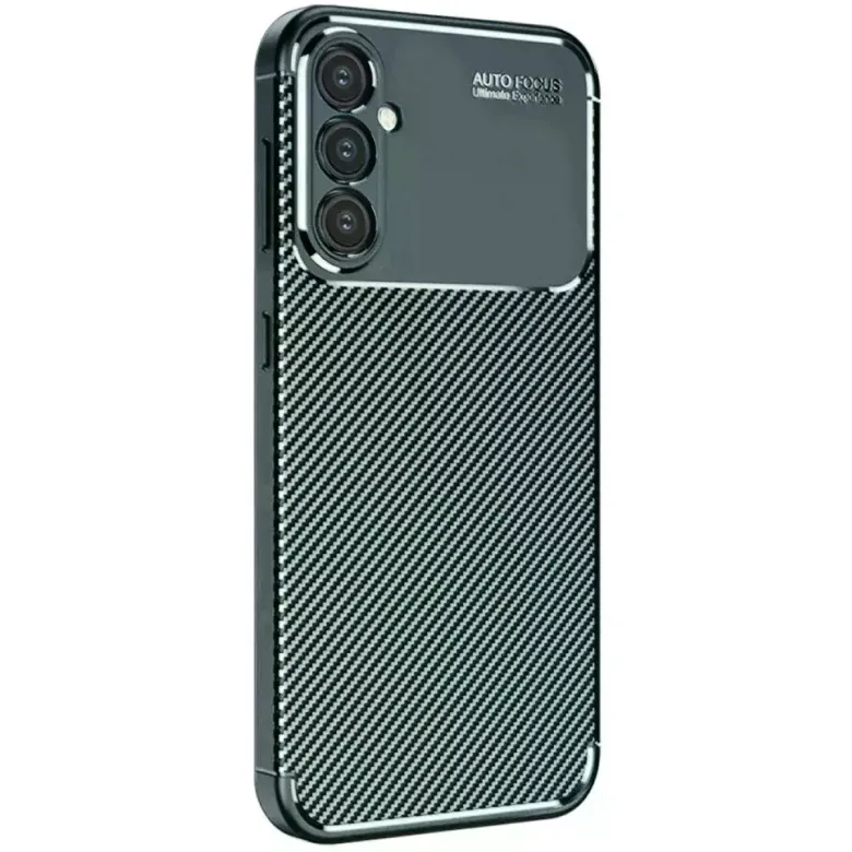 Samsung Galaxy A16 5g Kılıf Auto Focus Karbon Kapak - Koyu Yeşil