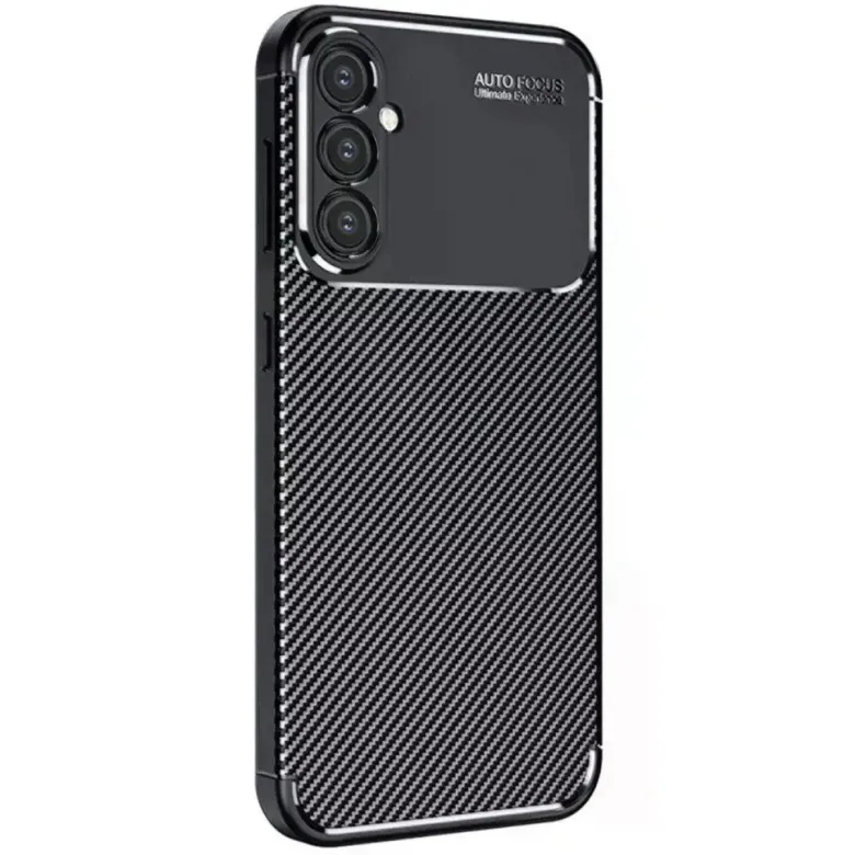 Samsung Galaxy A16 5g Kılıf Auto Focus Karbon Kapak - Siyah