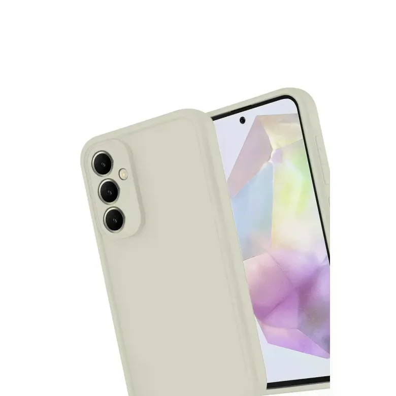 Samsung Galaxy A16 5g Kılıf Viera Silikon - Krem