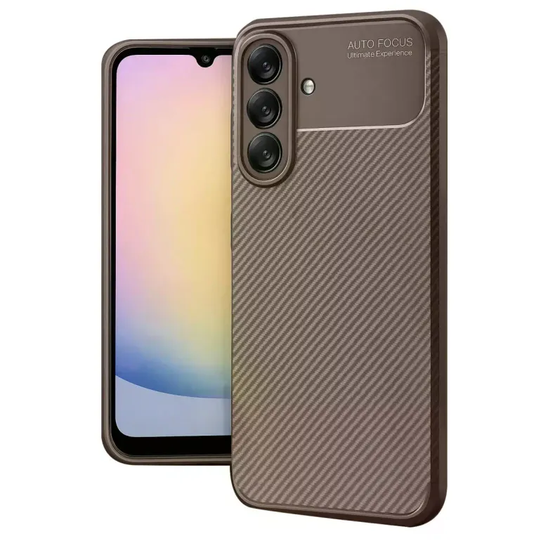 Samsung Galaxy A17 5g Auto Focus Karbon Kapak - Kahverengi