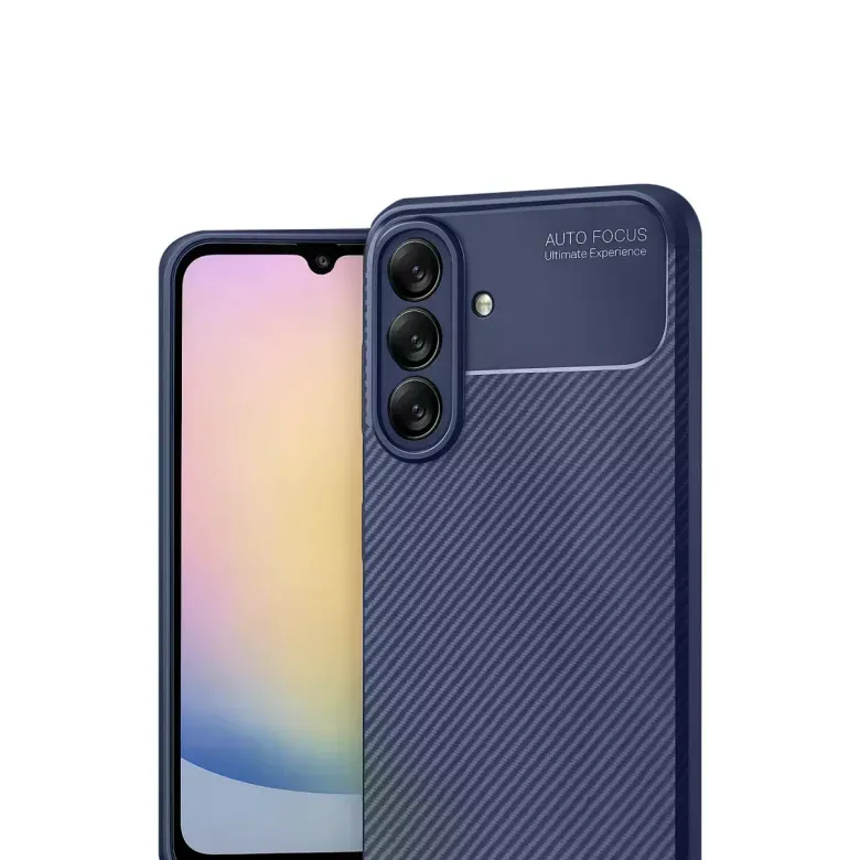 Samsung Galaxy A17 5g Auto Focus Karbon Kapak - Lacivert