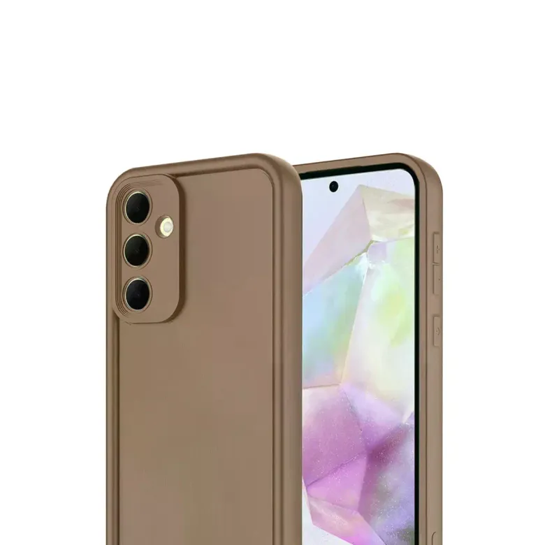 Samsung Galaxy A17 5g Viera Silikon - Kahverengi
