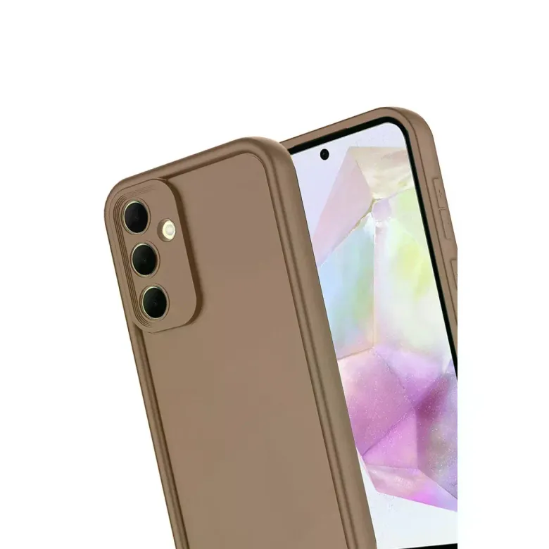 Samsung Galaxy A17 5g Viera Silikon - Kahverengi