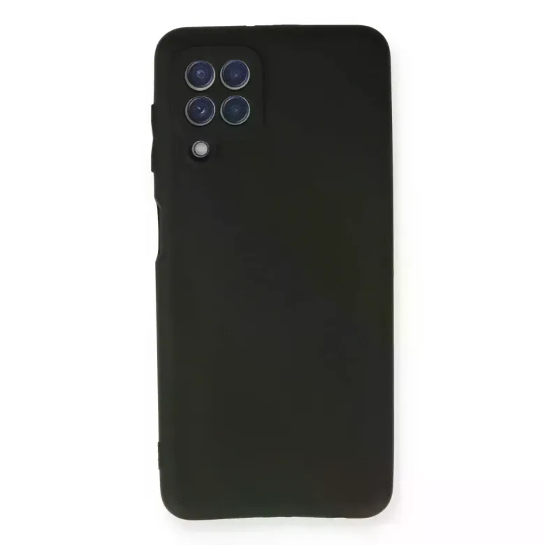 Samsung Galaxy A22 Kılıf First Silikon - Siyah