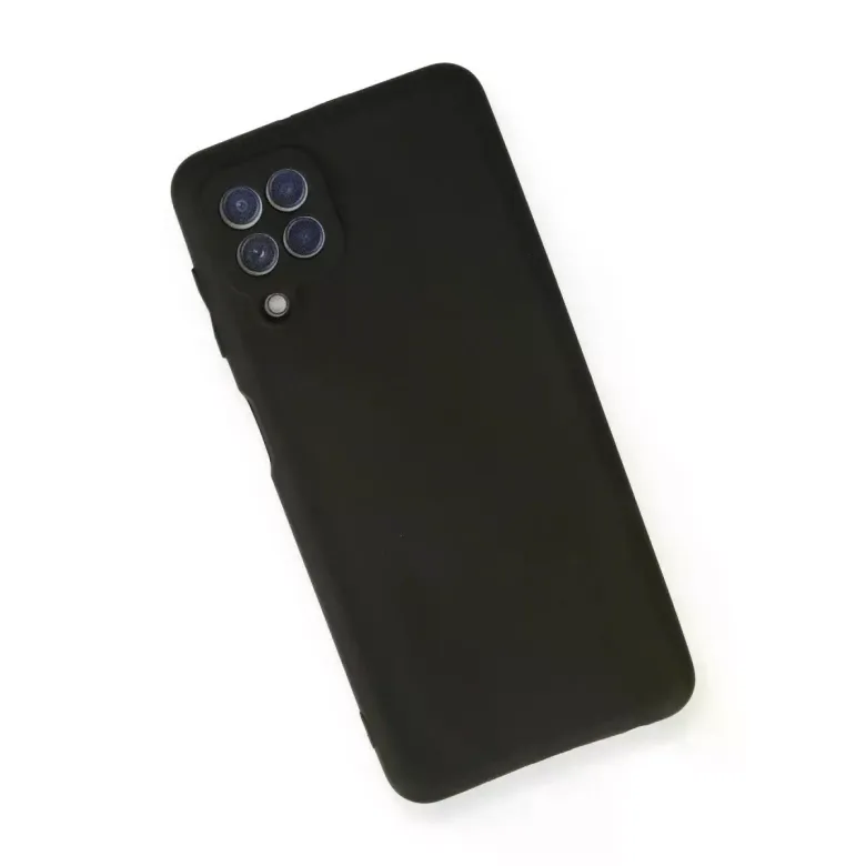 Samsung Galaxy A22 Kılıf First Silikon - Siyah