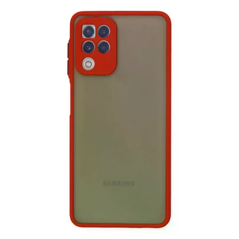 Samsung Galaxy A22 Kılıf Montreal Silikon Kapak - Kırmızı