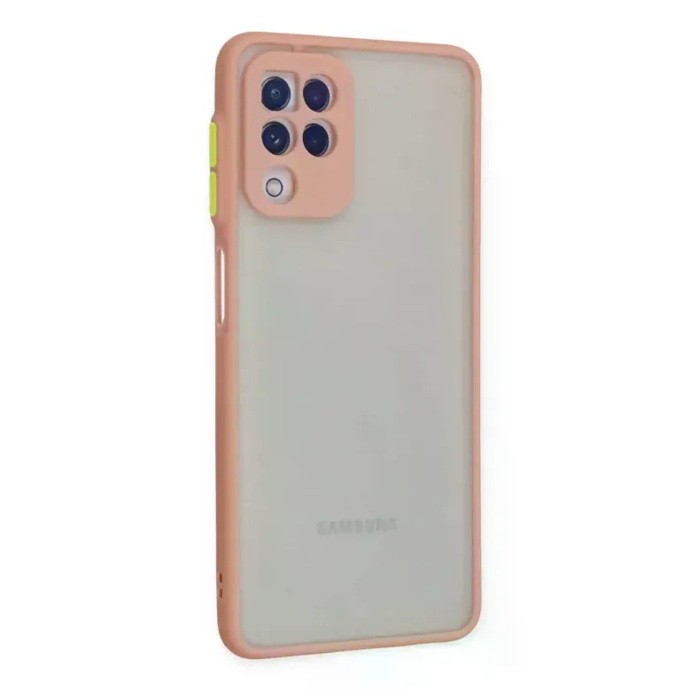 Samsung Galaxy A22 Kılıf Montreal Silikon Kapak - Pembe