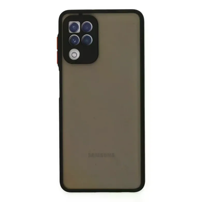 Samsung Galaxy A22 Kılıf Montreal Silikon Kapak - Siyah