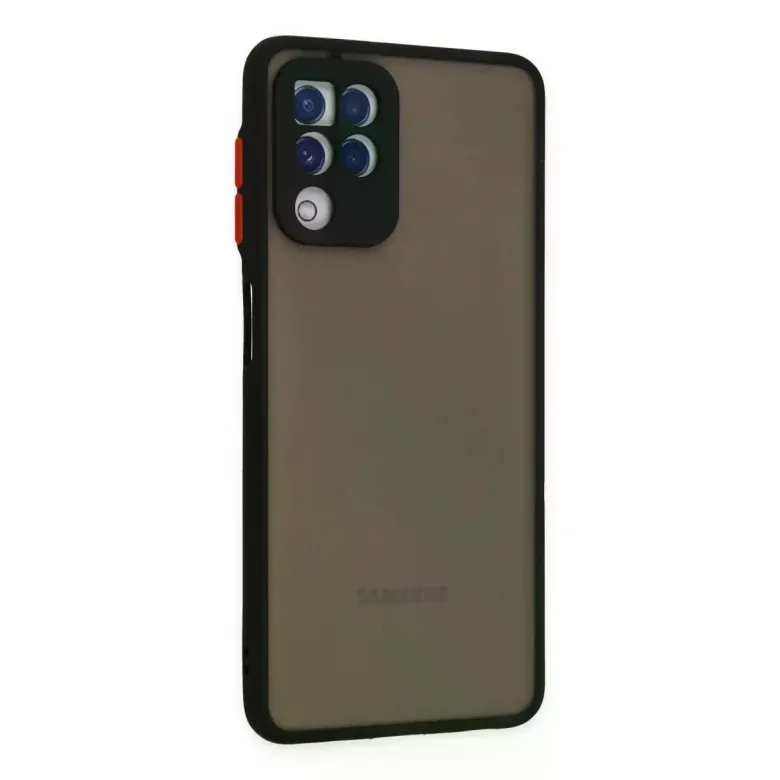 Samsung Galaxy A22 Kılıf Montreal Silikon Kapak - Siyah
