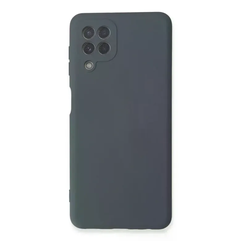 Samsung Galaxy A22 Kılıf Nano İçi Kadife Silikon - Gri