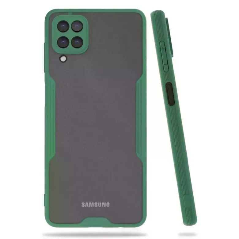 Samsung Galaxy A22 Kılıf Platin Silikon - Yeşil