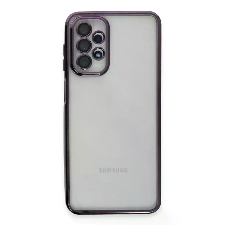 Samsung Galaxy A23 4g Kılıf Razer Lensli Silikon - Mor