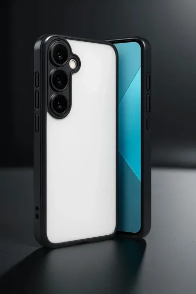 Samsung Galaxy A24 4G Prime Kılıf Razer Lensli Silikon - Gümüş
