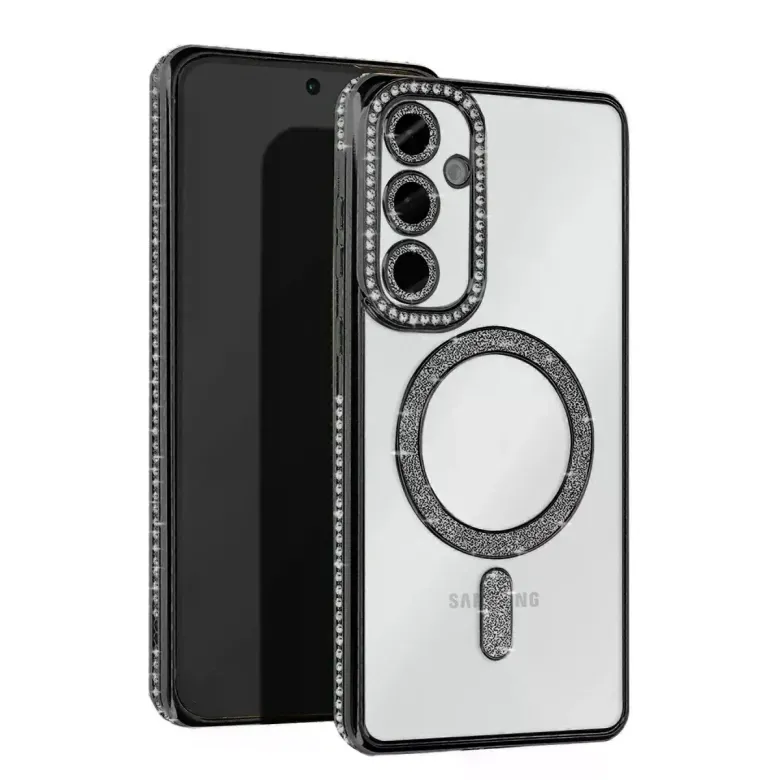 Samsung Galaxy A25 5g Joke Simli Magneticsafe Kılıf - Siyah