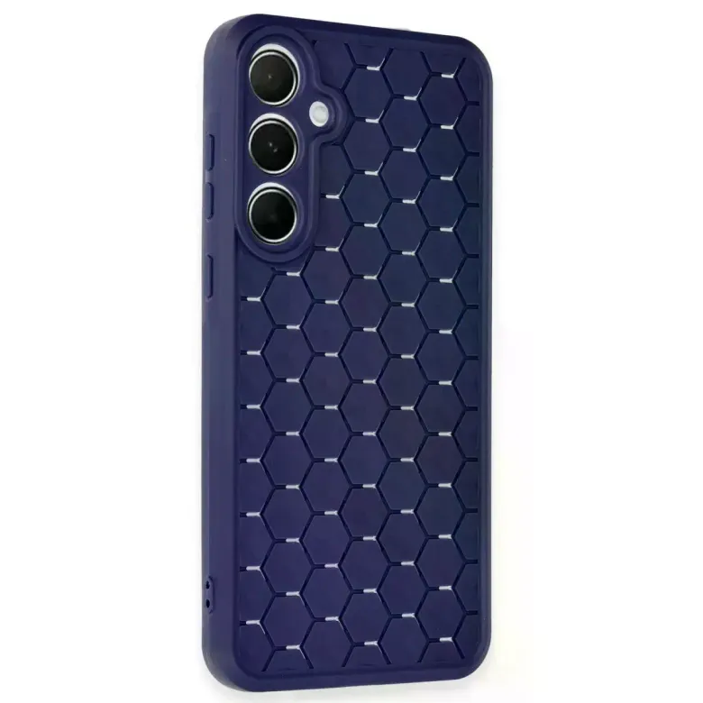 Samsung Galaxy A25 5g Kılıf Petek Silikon Kapak - Lacivert