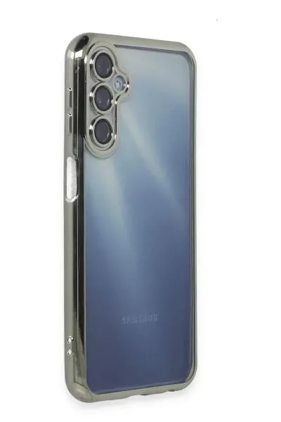 Samsung Galaxy A25 5G Kılıf Razer Lensli Silikon - Gümüş