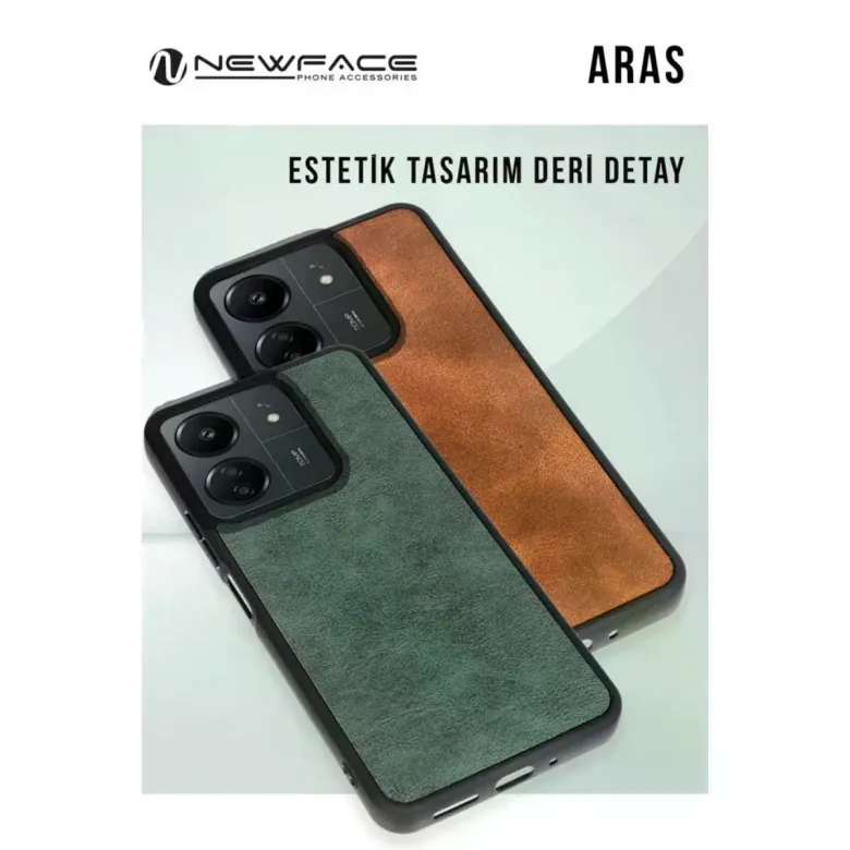 Samsung Galaxy A26 Kılıf Aras Deri Kapak - Koyu Yeşil