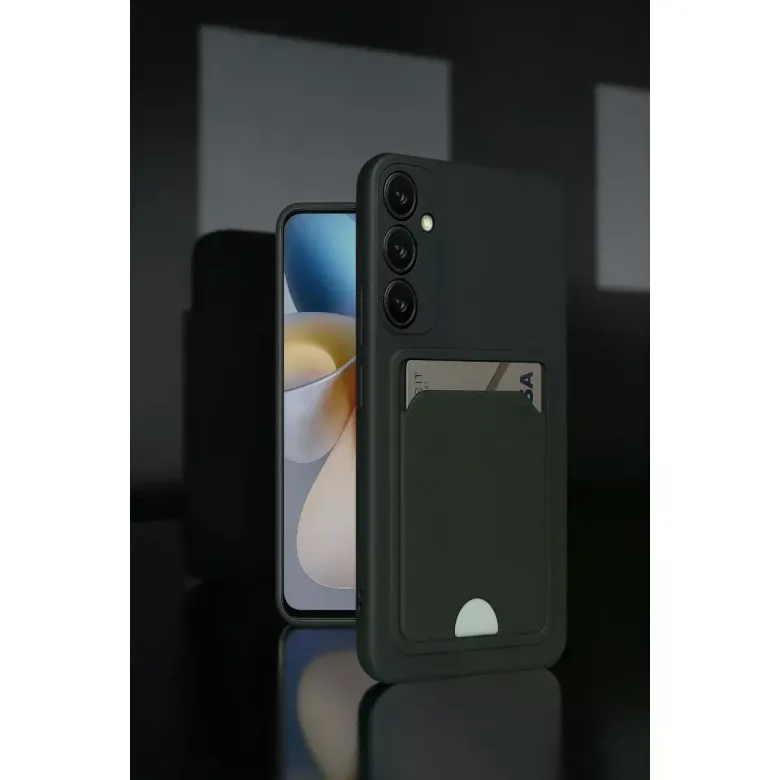Samsung Galaxy A26 Kılıf Kelvin Kartvizitli Silikon - Lacivert