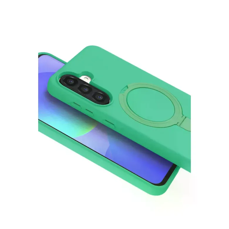 Samsung Galaxy A26 Regal Magsafe Standlı Kapak - Yeşil
