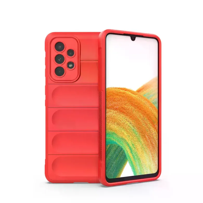 Samsung Galaxy A33 5g Kılıf Optimum Silikon - Kırmızı
