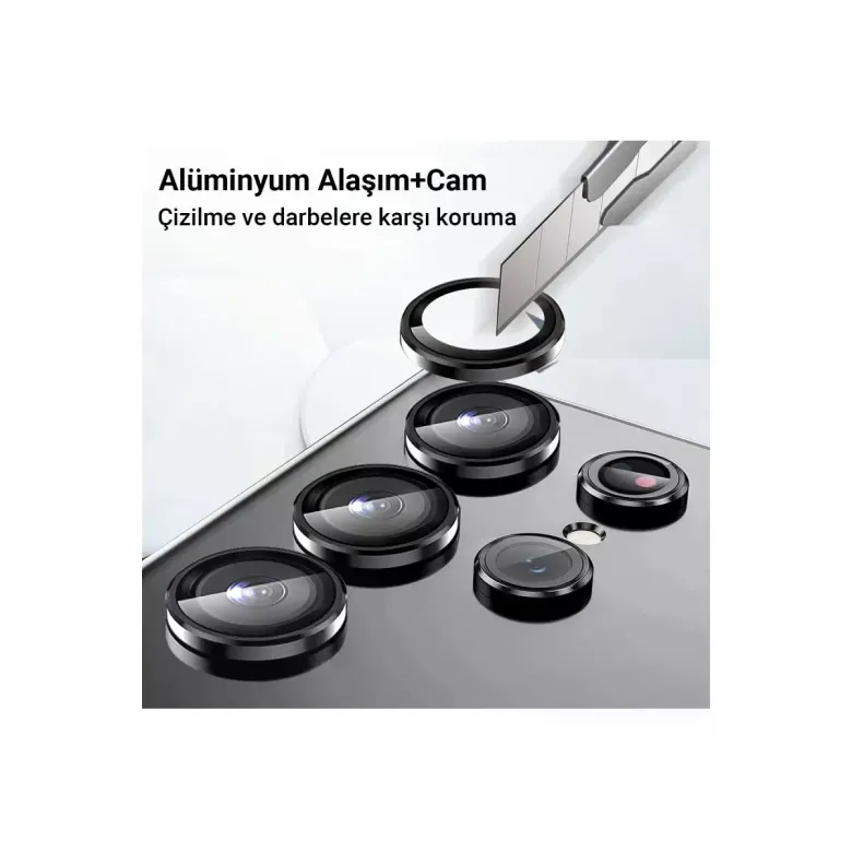 Samsung Galaxy A34 5g Valdez Metal Kamera Lens - Gümüş