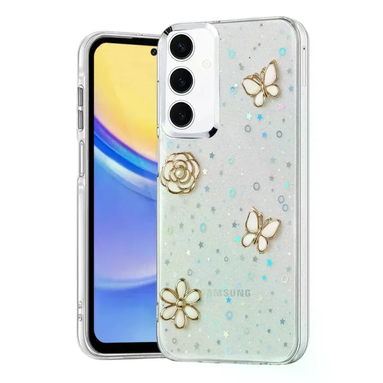 Samsung Galaxy A35 5g Fiyonk Desenli Kapak - Desen 10