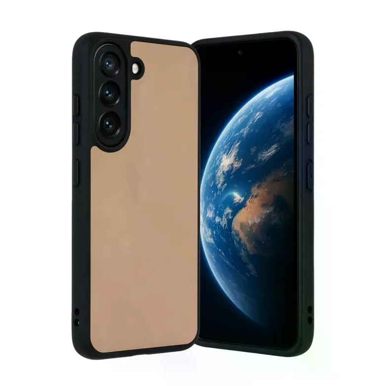 Samsung Galaxy A36 Kılıf Aras Deri Kapak - Pudra