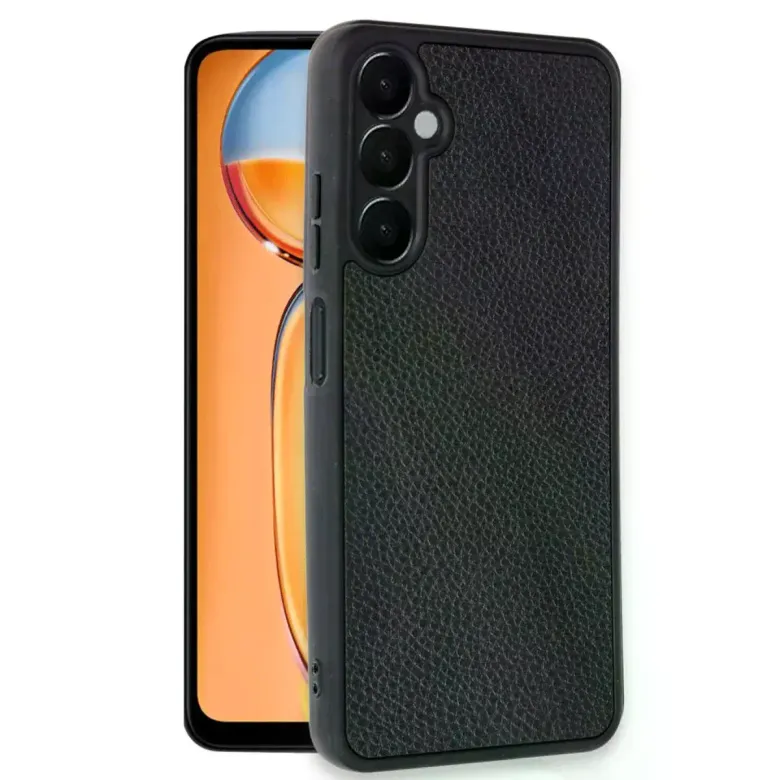 Samsung Galaxy A36 Kılıf Aras Deri Kapak - Siyah
