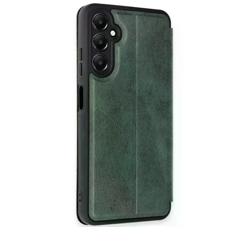 Samsung Galaxy A36 Kılıf Flip Cover - Koyu Yeşil