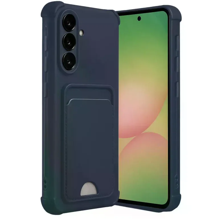 Samsung Galaxy A36 Kılıf Kelvin Kartvizitli Silikon - Lacivert
