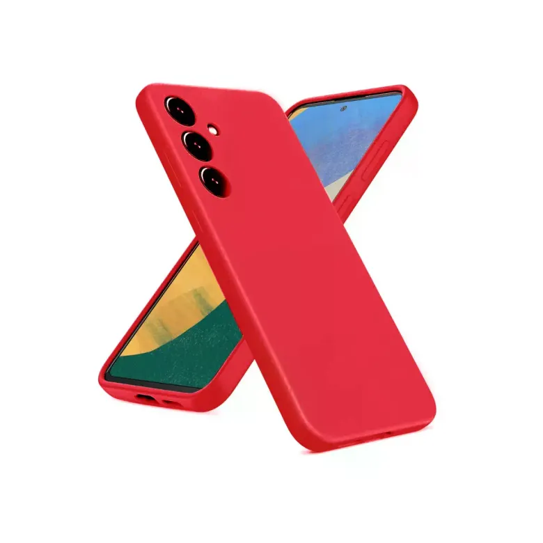 Samsung Galaxy A36 Kılıf Nano İçi Kadife Silikon - Kırmızı