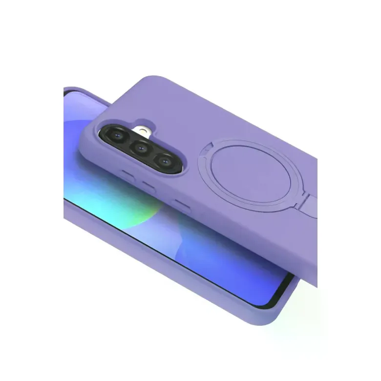 Samsung Galaxy A36 Regal Magsafe Standlı Kapak - Lila