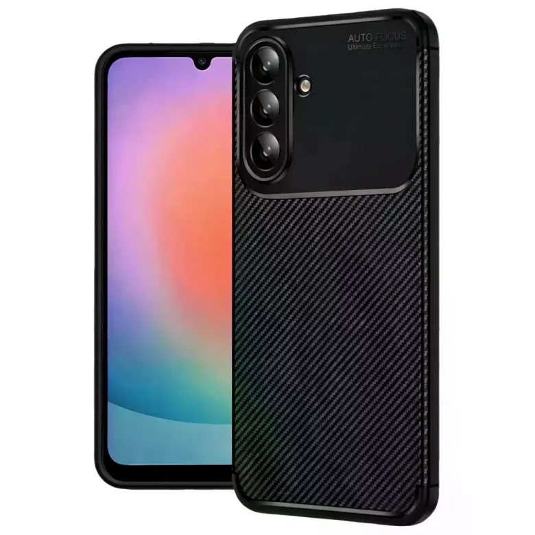 Samsung Galaxy A37 5g Auto Focus Karbon Kapak - Siyah