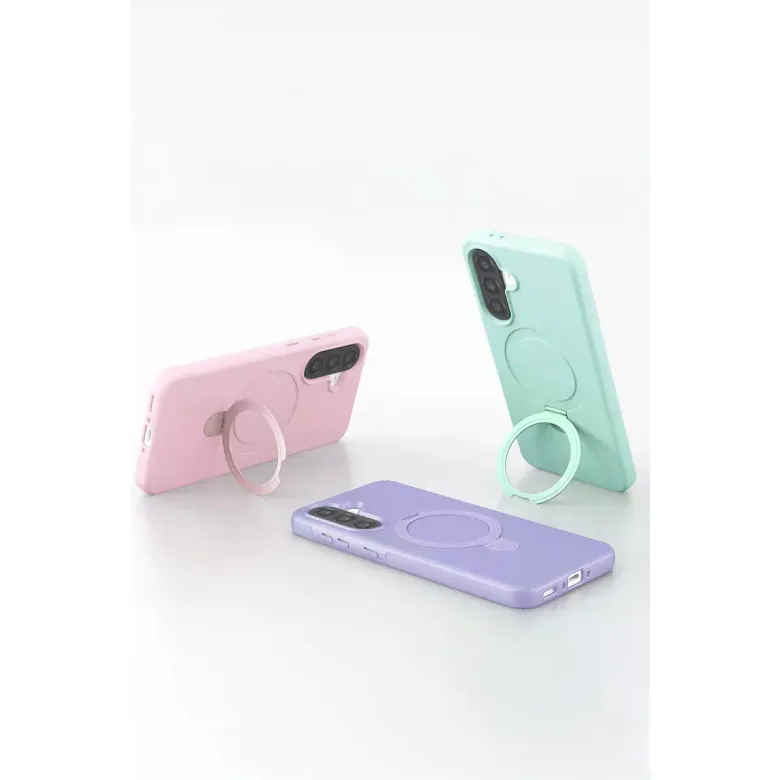 Samsung Galaxy A37 5g Regal Magsafe Standlı Kapak - Turuncu