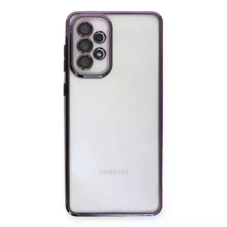 Samsung Galaxy A53 5g Kılıf Razer Lensli Silikon - Mor