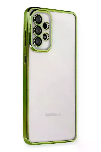 Samsung Galaxy A53 5G Kılıf Razer Lensli Silikon - Yeşil