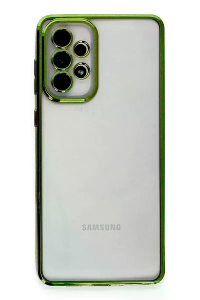 Samsung Galaxy A53 5G Kılıf Razer Lensli Silikon - Yeşil