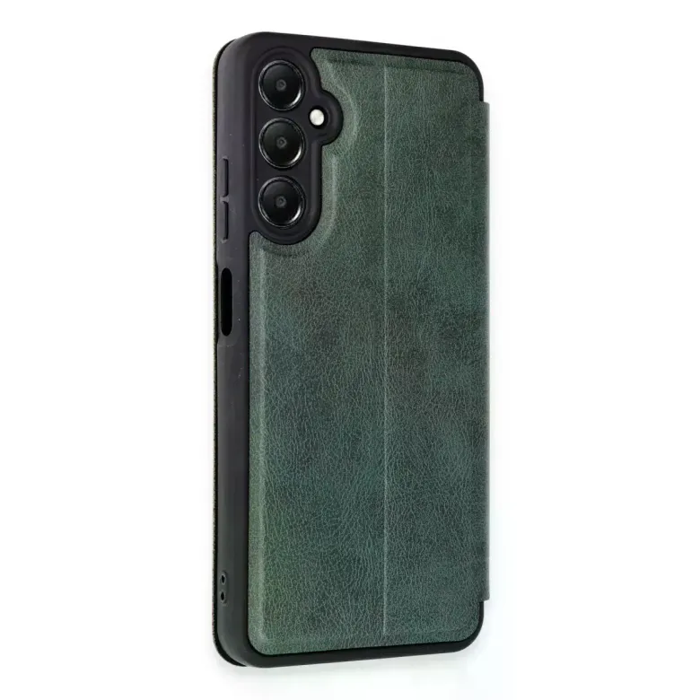 Samsung Galaxy A55 5g Kılıf Flip Cover - Koyu Yeşil