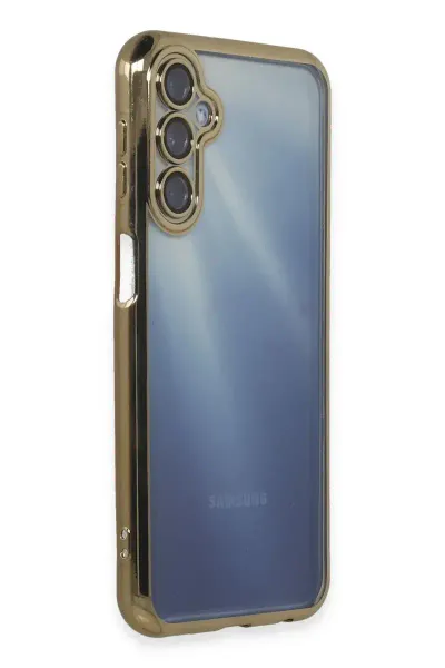 Samsung Galaxy A55 5G Kılıf Razer Lensli Silikon - Gold