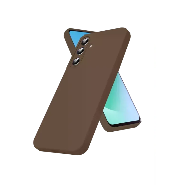 Samsung Galaxy A56 Kılıf First Silikon - Kahverengi